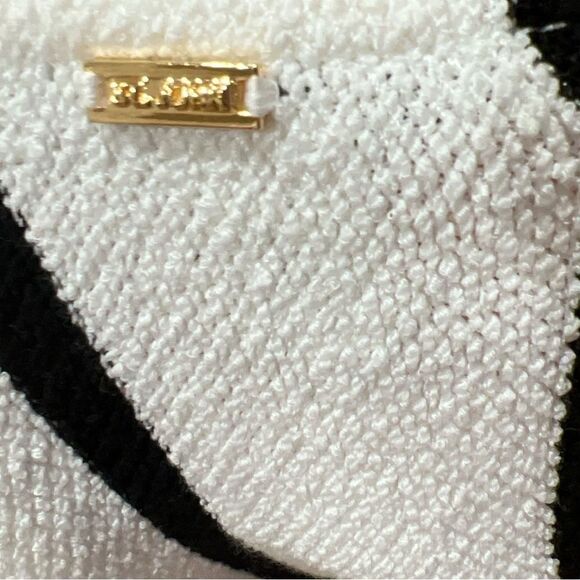 St. John Summer Knitted Stripped Sheath Dress Sz P Retail $998 - Picture 6 of 7